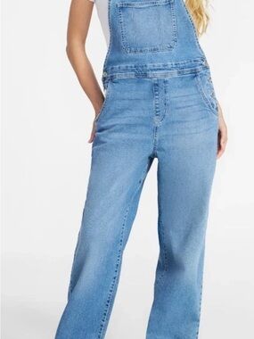 No Boundaries Light Blue Denim Women's Overalls